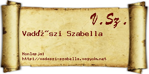 Vadászi Szabella névjegykártya