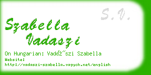 szabella vadaszi business card